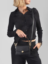 Shoulder Bag Tennis Bliss Leather Lacoste Black tennis bliss NF5104IT-vue-porte