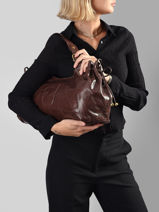 Sac Port� �paule Chiara Cuir Gerard darel Marron chiara DES84474-vue-porte