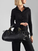 Shoulder Bag Bubble Leather Gerard darel Black bubble DES01428-vue-porte