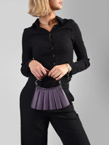 Sac Bandouli�re Lenglen Lacoste Violet lenglen NU5219DP-vue-porte