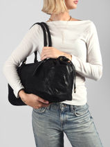Sac Port� �paule Lace A4 Mandoline Noir lace 27691-vue-porte