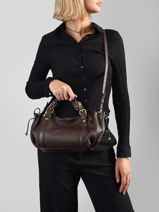 Crossbody Bag Icone Leather Gerard darel Brown icone DES73440-vue-porte