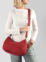 Cotton Rosa Crossbody Bag Hindbag Red best seller ROSA-vue-porte