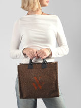 Cabas Cabas Vanessa wu Marron cabas MA3035-vue-porte
