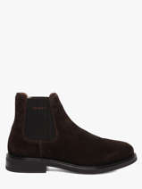 Chelsea Boots En Cuir Gant Marron men 33653464