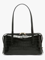 Baguette Bag Cocco Balo Leather Milano Black cocco balo CB26062