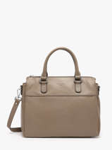 Satchel Confort Leather Hexagona Brown confort 469844