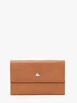 Continental Wallet Leather Hexagona Brown confort 467466R