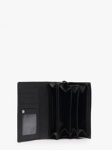 Wallet Leather Hexagona Black confort 467779R-vue-porte