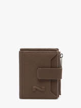 Card Holder With Coin Purse Original Leather Nathan baume Brown original n 102N