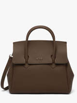 Sac � Main Clara Cuir Nathan baume Marron nathan 2