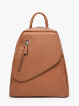 Backpack Leather Hexagona Beige confort 464783