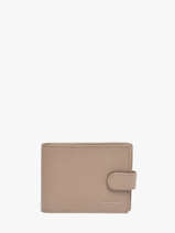 Wallet Leather Hexagona Beige confort 461050R