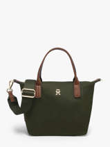 Sac Bandouli�re Popette Nylon Tommy hilfiger Vert popette AW17709