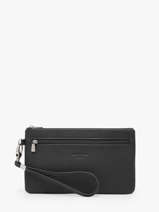Pouch Leather Hexagona Black confort 467213R