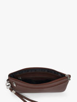 Pouch Leather Hexagona Brown confort 467213R-vue-porte