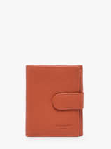 Wallet Leather Hexagona Orange confort 467468R