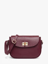 Sac Bandouli�re Caviar Milano Rouge caviar CA26068