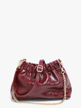 Shoulder Bag Shiny Sauvage Leather Milano Red shiny sauvage SS26062