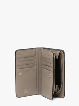 Compact Leather Ninon Zip Wallet Lancel Beige ninon A11123-vue-porte