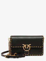 Shoulder Bag Love Bag Icon Leather Pinko Black love bag icon 7665A2JG