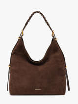 Grand Sac Hobo Jess En Cuir Velours Vanessa bruno Marron jess 29V40917