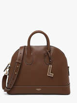 Handbag Belleville Leather Lancel Brown belleville A13736