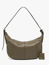 Medium Leather Victoire Hobo Bag Lancel Green victoire A13993