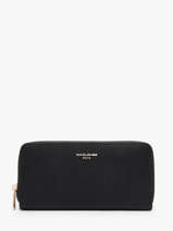 Portefeuille David jones Noir saffiano P160510B