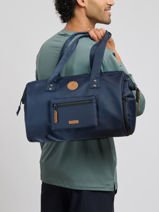 Bowling Bag Adventurer Cabaia Blue travel BOWLING-vue-porte
