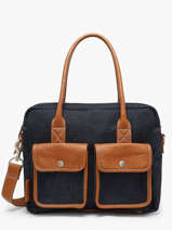 A4 Size Satchel Denim Paul marius Blue denim DANDYDEN