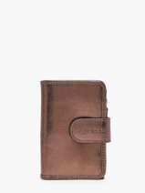 Wallet Leather Paul marius Brown vintage VALENTIN