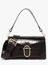 Shoulder Bag Cocco Balo Leather Milano Black cocco balo CB26063