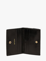 Wallet Leather Nat et nin Black vintage JOA-vue-porte