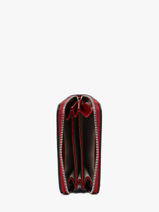 Coin Purse Leather Nat et nin Red vintage PIA-vue-porte