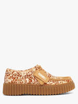 Chaussures Derbies En Cuir Clarks Beige women 26327765