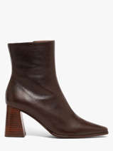 Bottines � Talon En Cuir Angel alarcon Marron women 492A