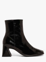 Heeled Boots In Leather Angel alarcon Black women 507N