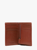 Wallet Leather Hexagona Brown stuart 198469-vue-porte
