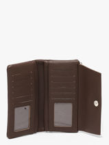 Wallet With Coin Purse Grained Flora & co Brown grained F5039-vue-porte