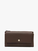 Wallet With Coin Purse Grained Flora & co Brown grained F5039