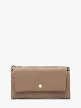 Wallet With Coin Purse Grained Flora & co Brown grained F5039