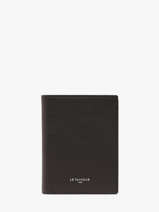 Leather Lucien Wallet Le tanneur Black lucien graine THGR3301