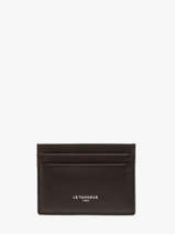 Leather Lucien Card Holder Le tanneur Brown lucien huile THHU3500