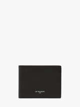 Wallet Leather Le tanneur Black lucien graine THGR3303
