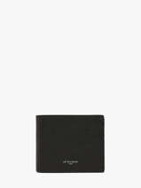Wallet Leather Le tanneur Black lucien graine THGR3350