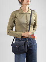 Sac Bandouli�re Eve Hexagona Bleu eve 6520333-vue-porte