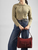 Sac Port� �paule Eve Hexagona Marron eve 6520334-vue-porte