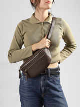 Belt Bag Leather Milano Brown caviar CA23111O-vue-porte