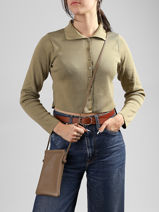 Shoulder Bag Caviar Leather Milano Beige caviar CA26061-vue-porte